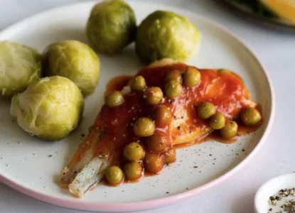 Треска с брюссельской капустой