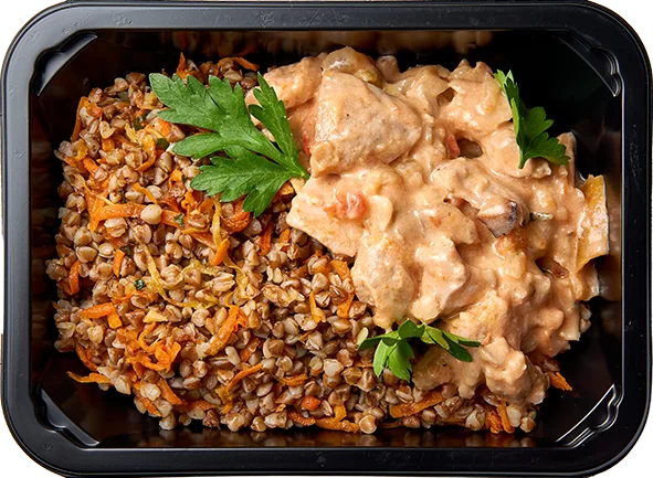 Паприкаш по-венгерски с гречкой