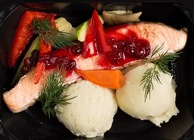 Стейк из красной рыбы