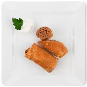 Блины из овсяных отрубей с мясом