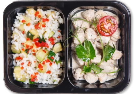 Фрикасе из курицы с ароматным рисом