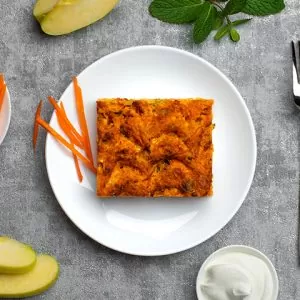 Запеканка морковная с яблоком