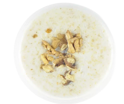 Каша овсяная с грецким орехом