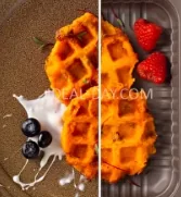 Вафли морковь, курага