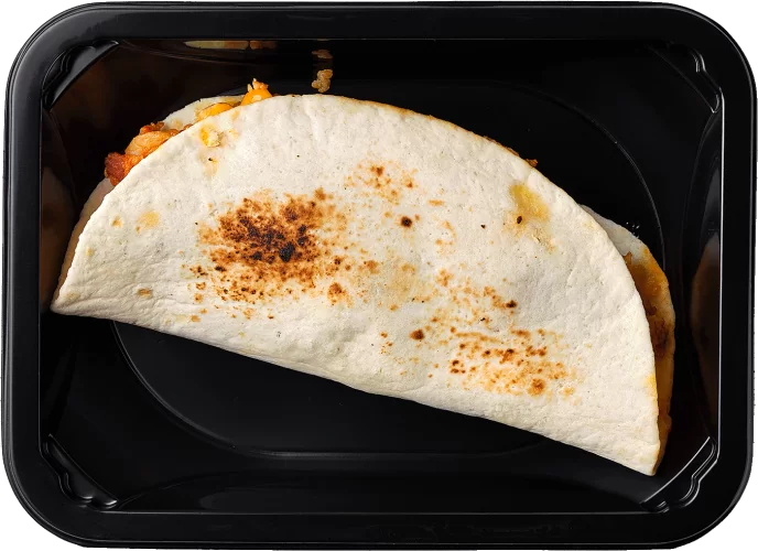 Кесадилья с беконом, курицей